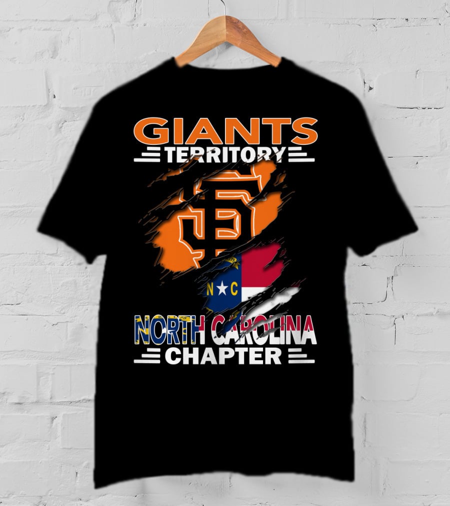 Giants Territory Sf Logo North Carolina Chapter T-Shirt