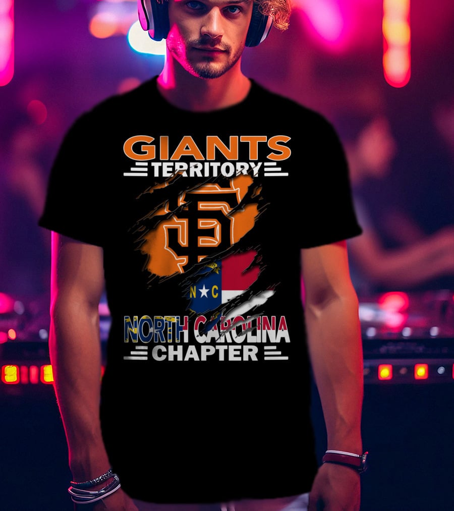 Giants Territory Sf Logo North Carolina Chapter T-Shirt