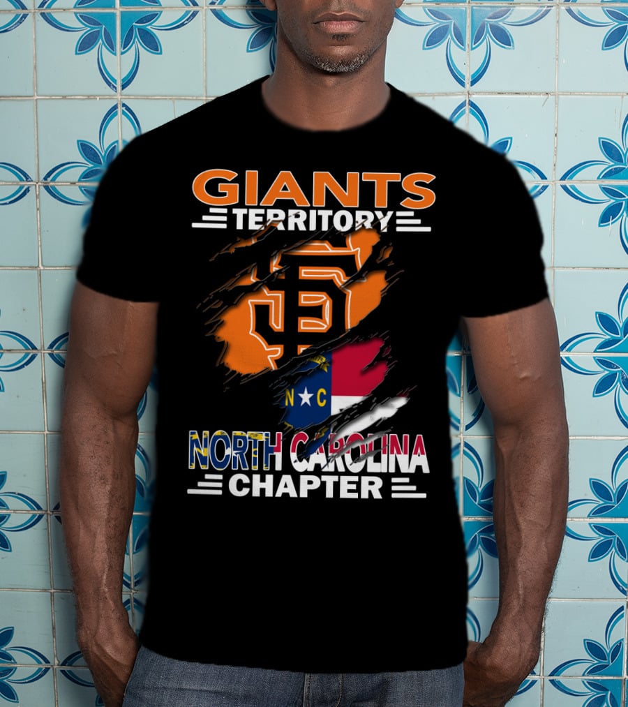 Giants Territory Sf Logo North Carolina Chapter T-Shirt