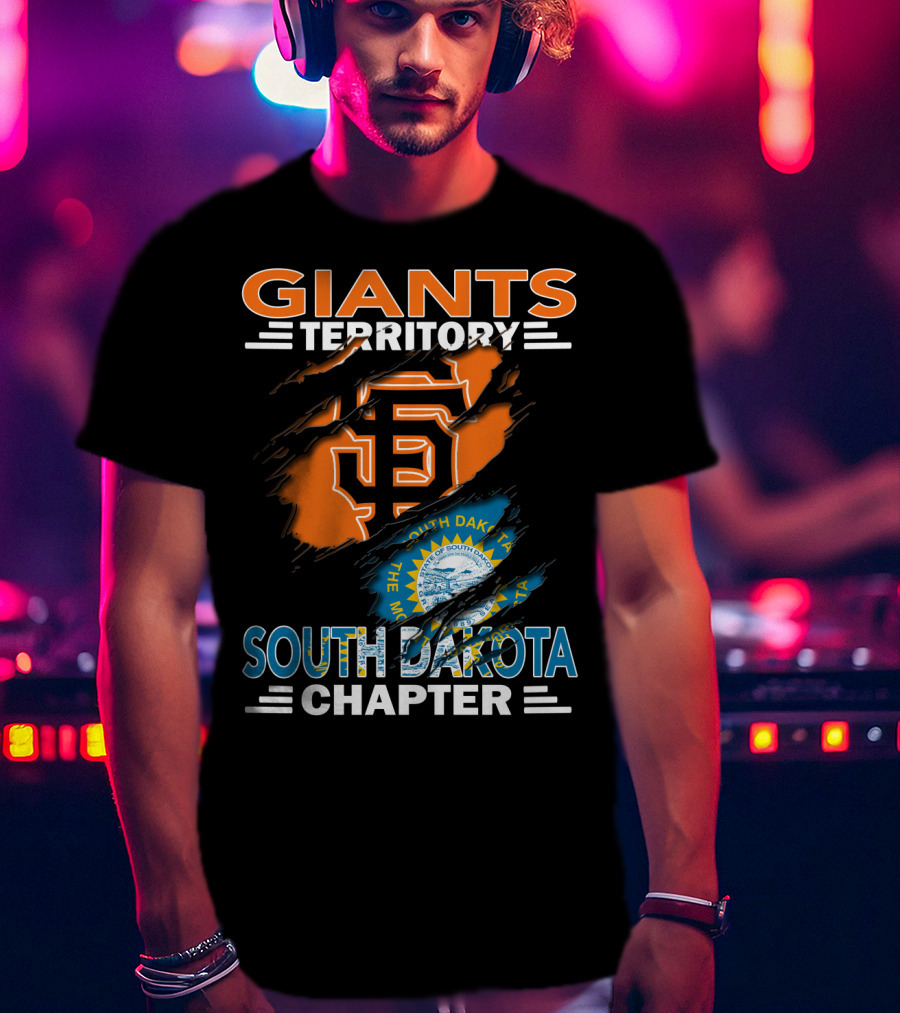 Giants Territory San Francisco South Dakota Chapter Logo And State Seal T-Shirt