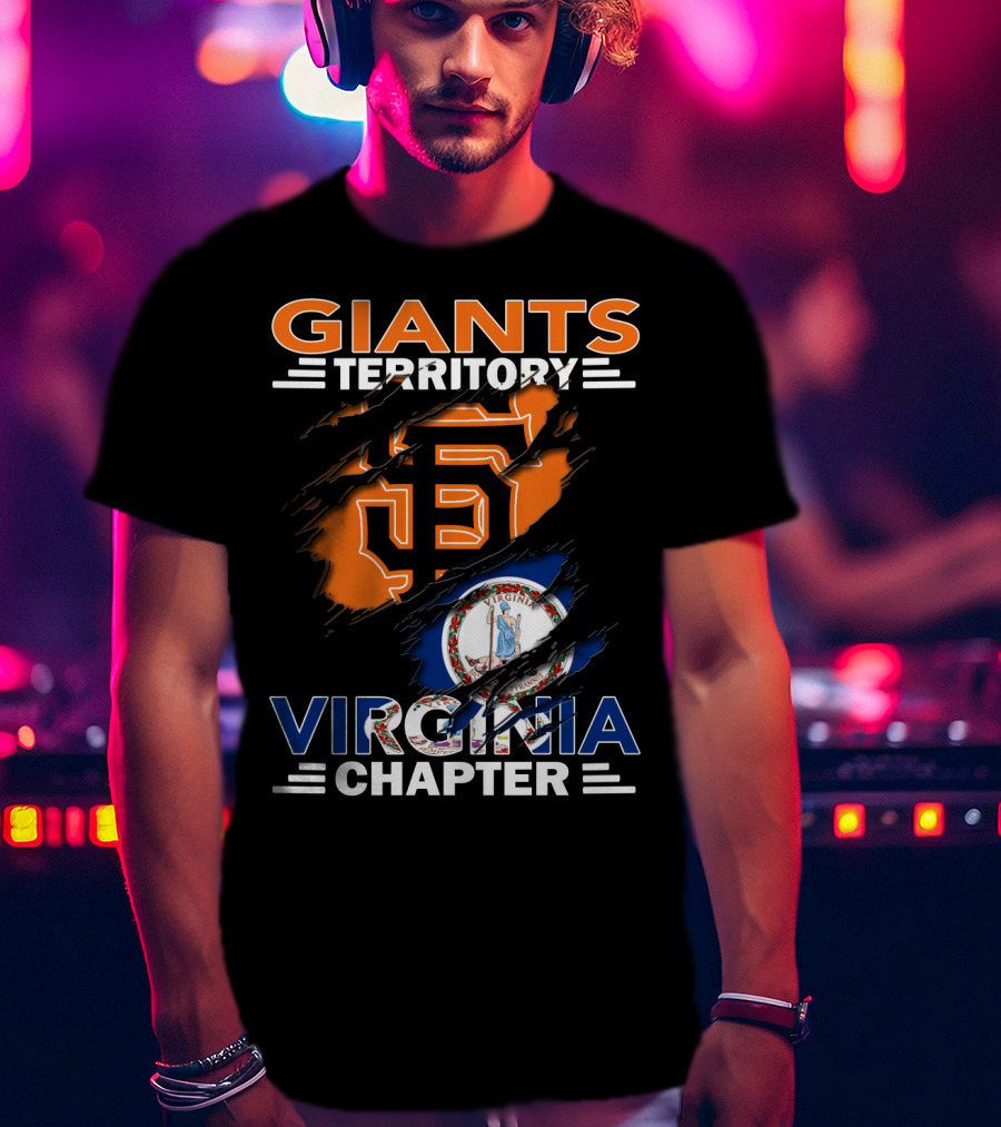Giants Territory Virginia Chapter Sf Logo Fan T-Shirt