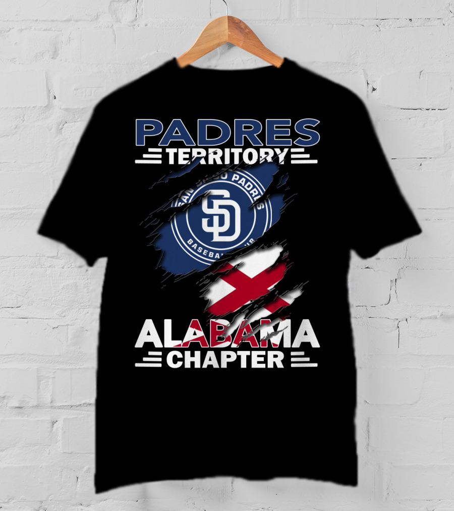 Padres Territory Alabama Chapter San Diego Padres Baseball Club T-Shirt