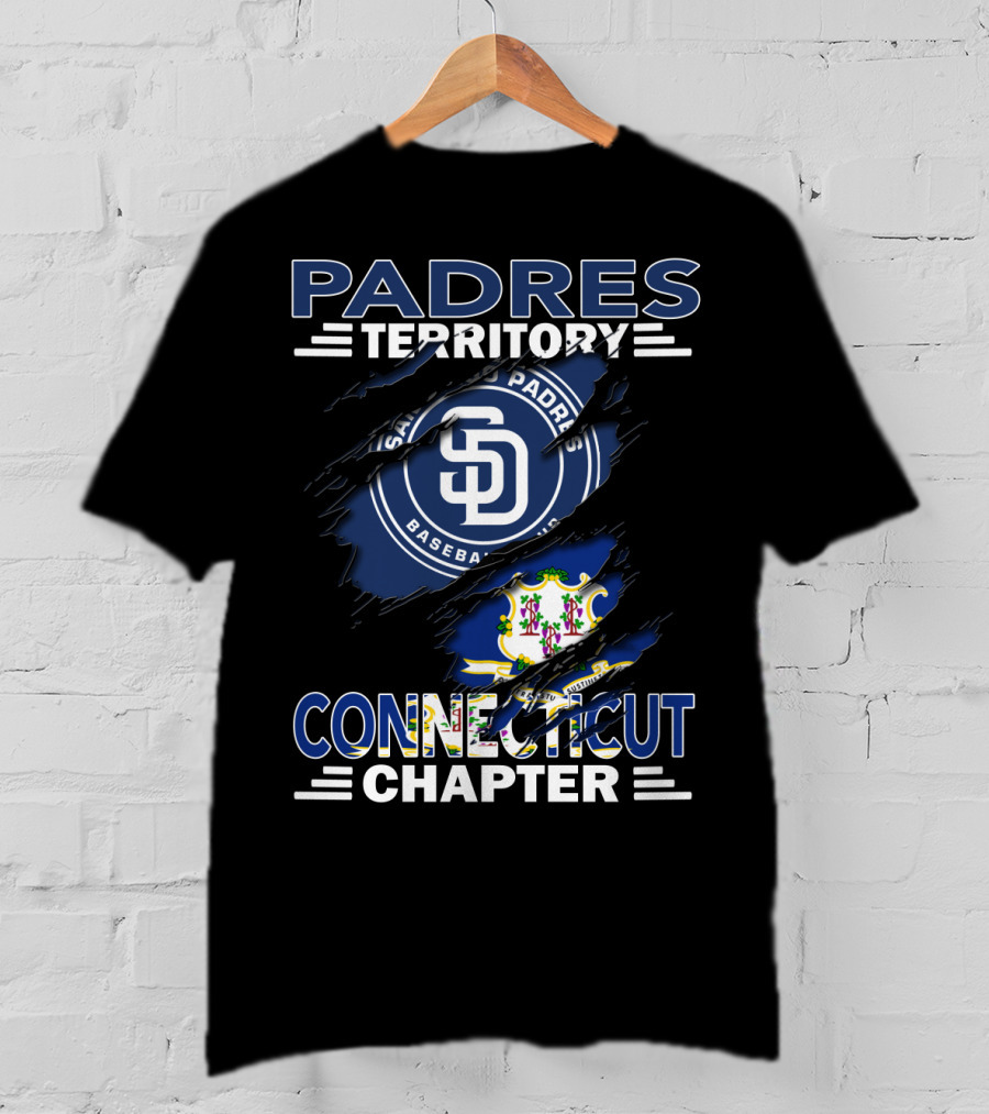 Padres Territory San Diego Baseball Connecticut Chapter T-Shirt
