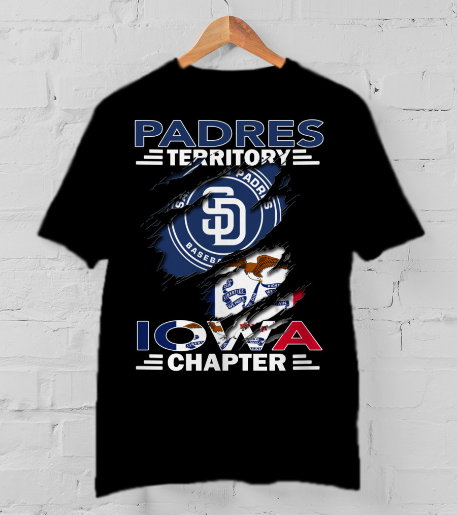 Padres Territory San Diego Baseball Iowa Chapter T-Shirt