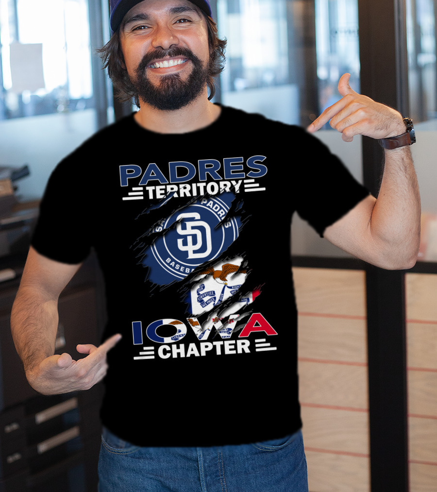 Padres Territory San Diego Baseball Iowa Chapter T-Shirt