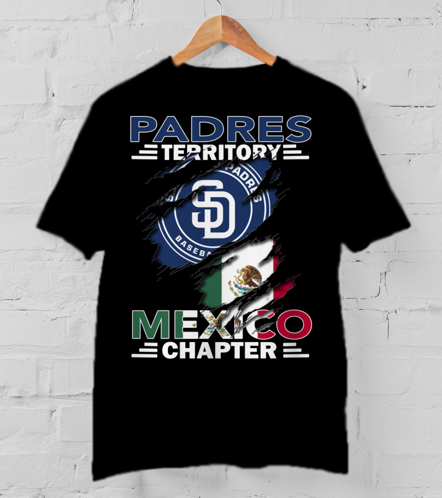 Padres Territory Mexico Chapter SD Baseball Flag T-Shirt