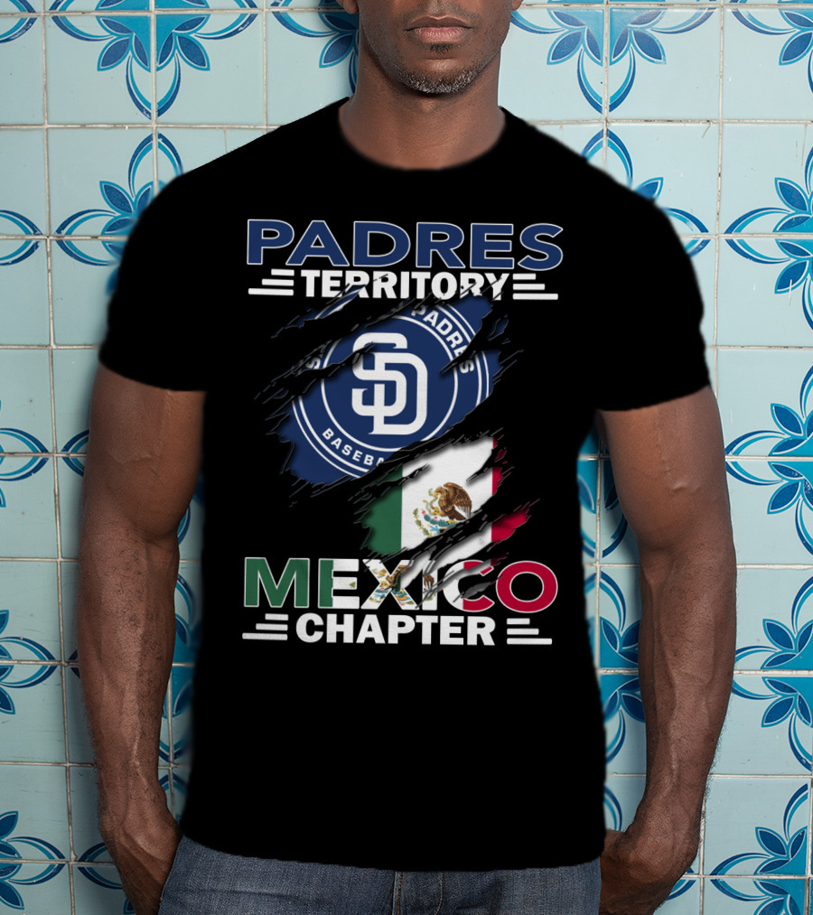 Padres Territory Mexico Chapter SD Baseball Flag T-Shirt