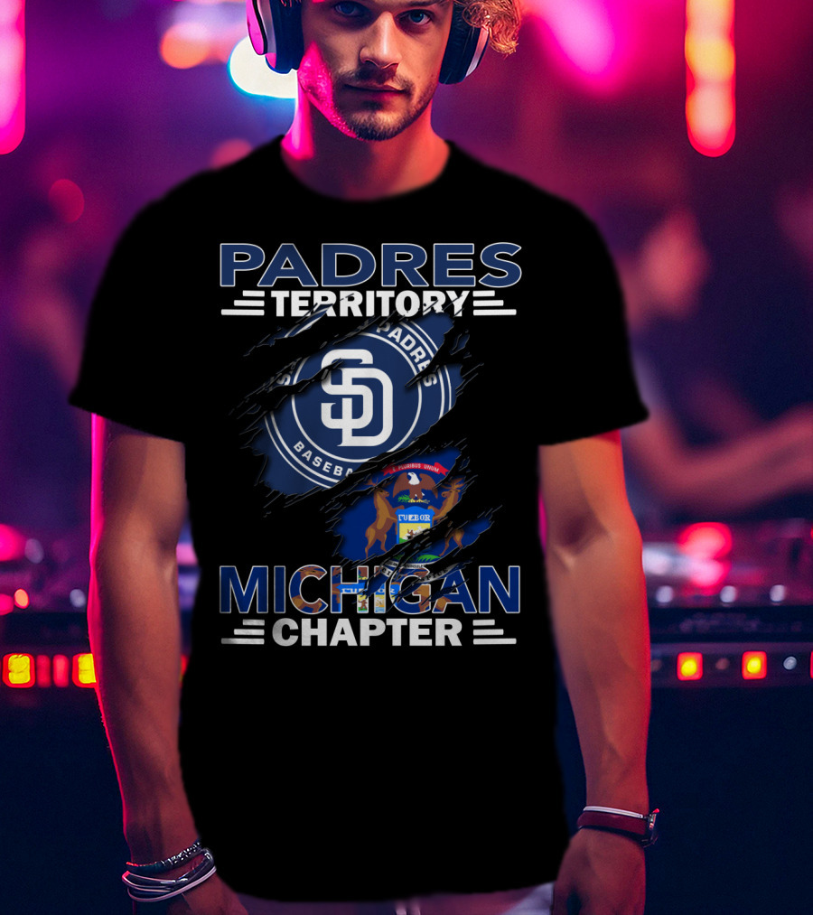 Padres Territory SD Baseball Michigan Chapter T-Shirt