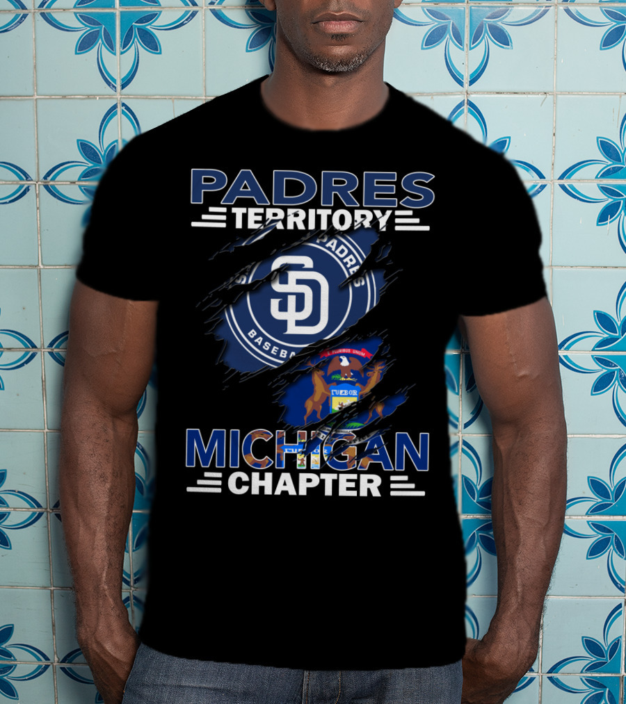 Padres Territory SD Baseball Michigan Chapter T-Shirt