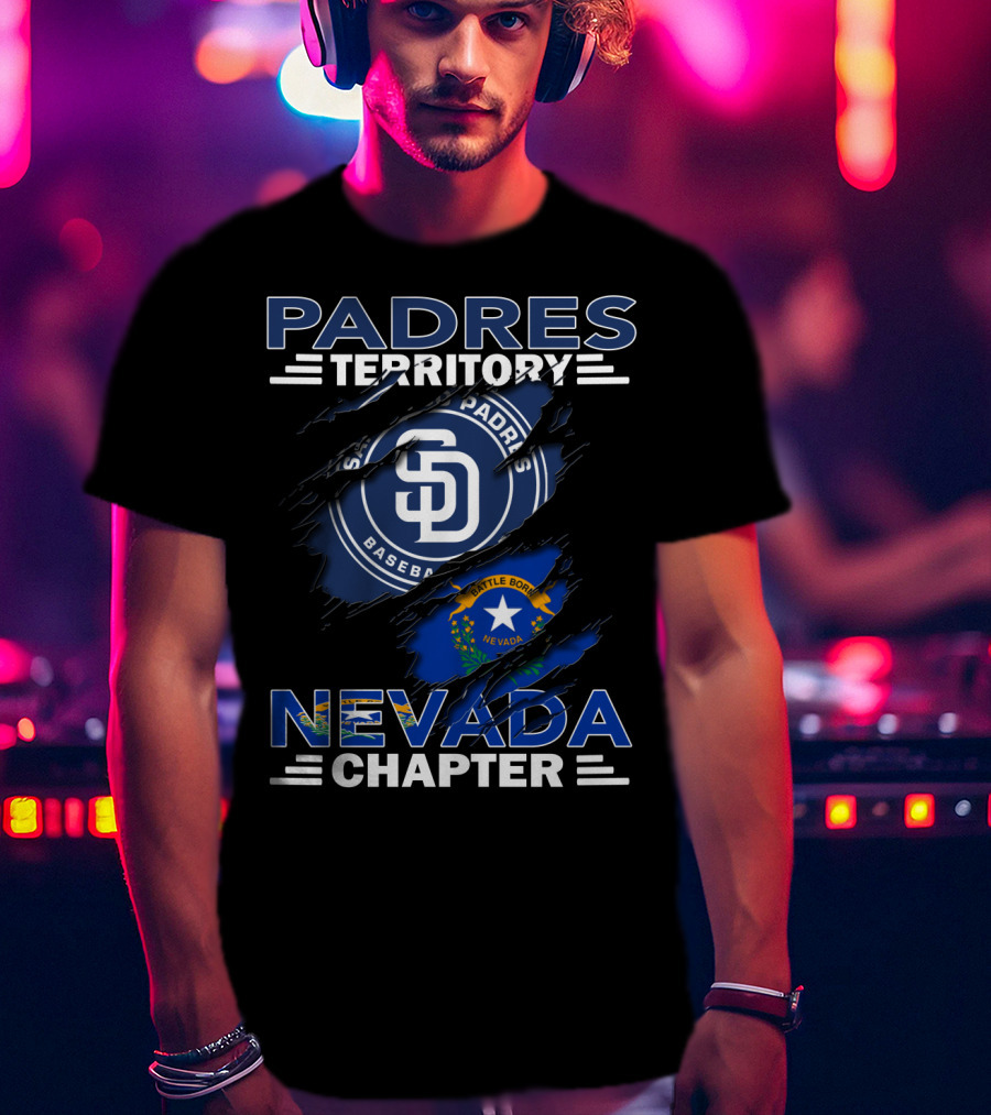 San Diego Padres Territory Nevada Chapter Battle Born T-Shirt