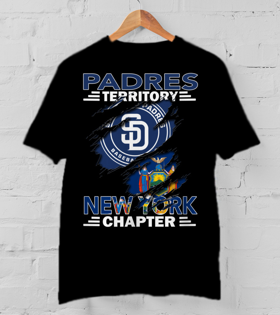 Padres Territory New York Chapter Baseball Fanatic Alliance T-Shirt