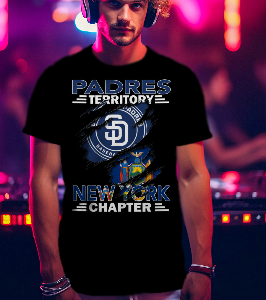 Padres Territory New York Chapter Baseball Fanatic Alliance T-Shirt