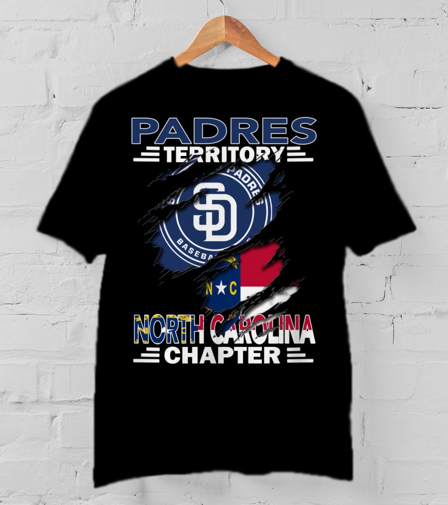 Padres Territory Baseball Sd North Carolina Chapter T-Shirt