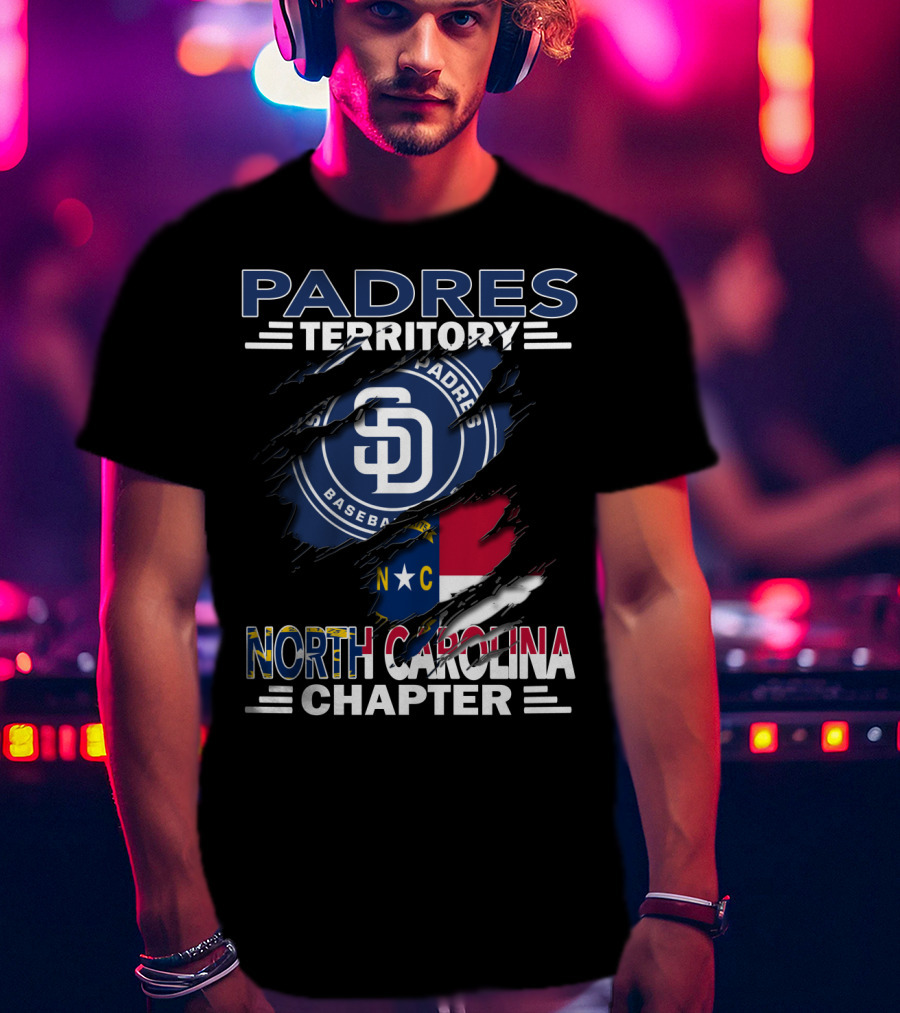 Padres Territory Baseball Sd North Carolina Chapter T-Shirt