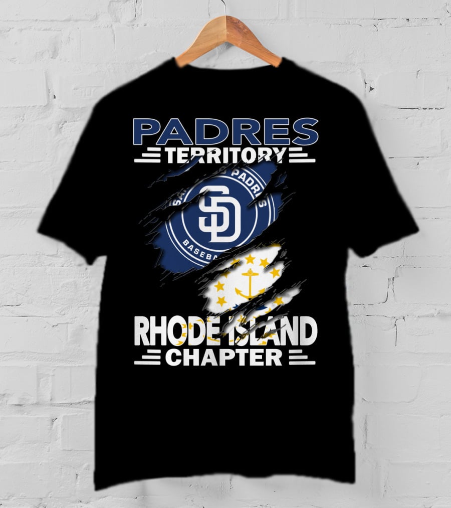 Padres Territory San Diego Baseball Rhode Island Chapter T-Shirt