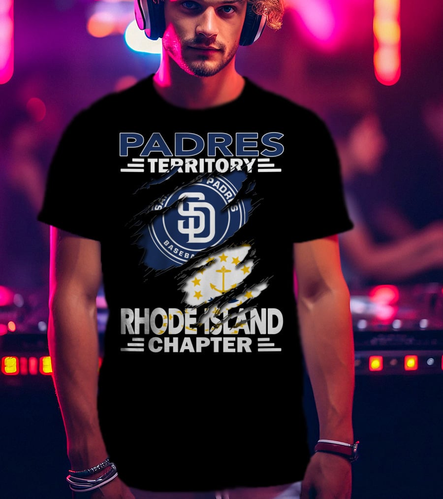 Padres Territory San Diego Baseball Rhode Island Chapter T-Shirt