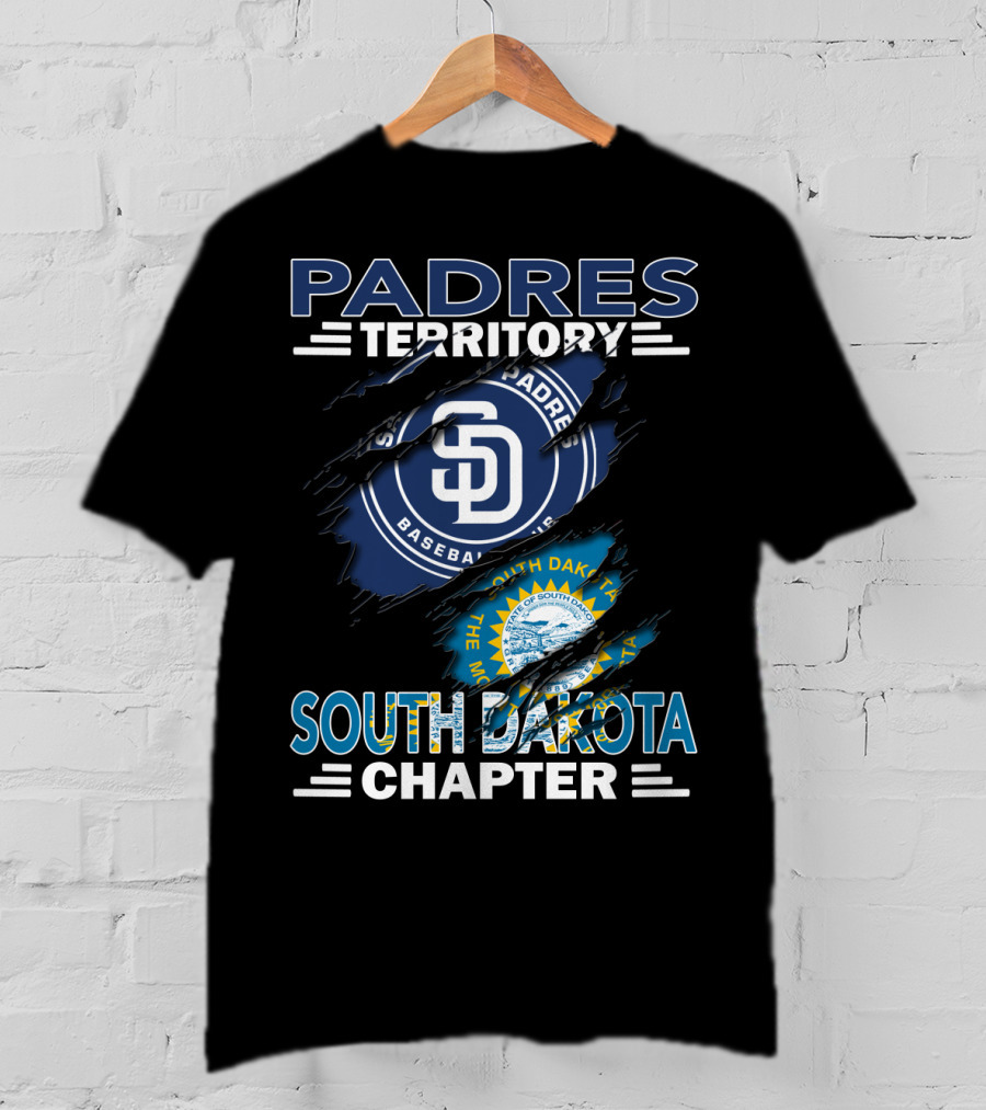 Padres Territory South Dakota Chapter SD Baseball Fan Club Edition T-Shirt