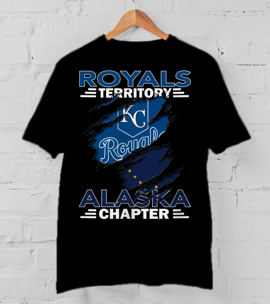 Royals Territory Alaska Chapter KC Royals Logo With Alaska Flag Elements T-Shirt