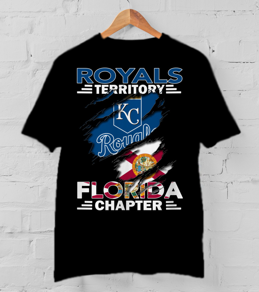 Royals Territory Florida Chapter KC Royals Logo Florida Flag Emblem T-Shirt