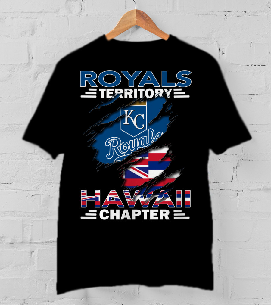 Royals Territory KC Royals Hawaii Chapter Flag T-Shirt