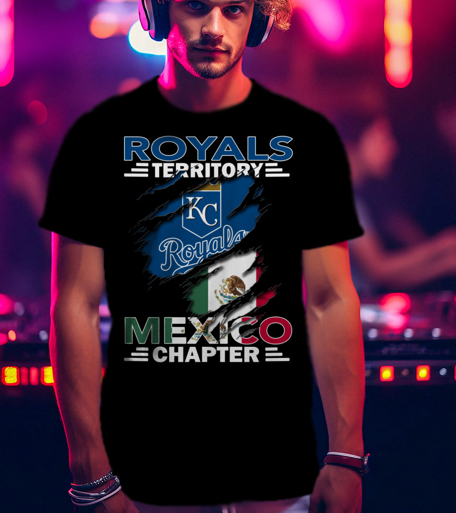 Royals Territory KC Mexico Chapter Flag T-Shirt
