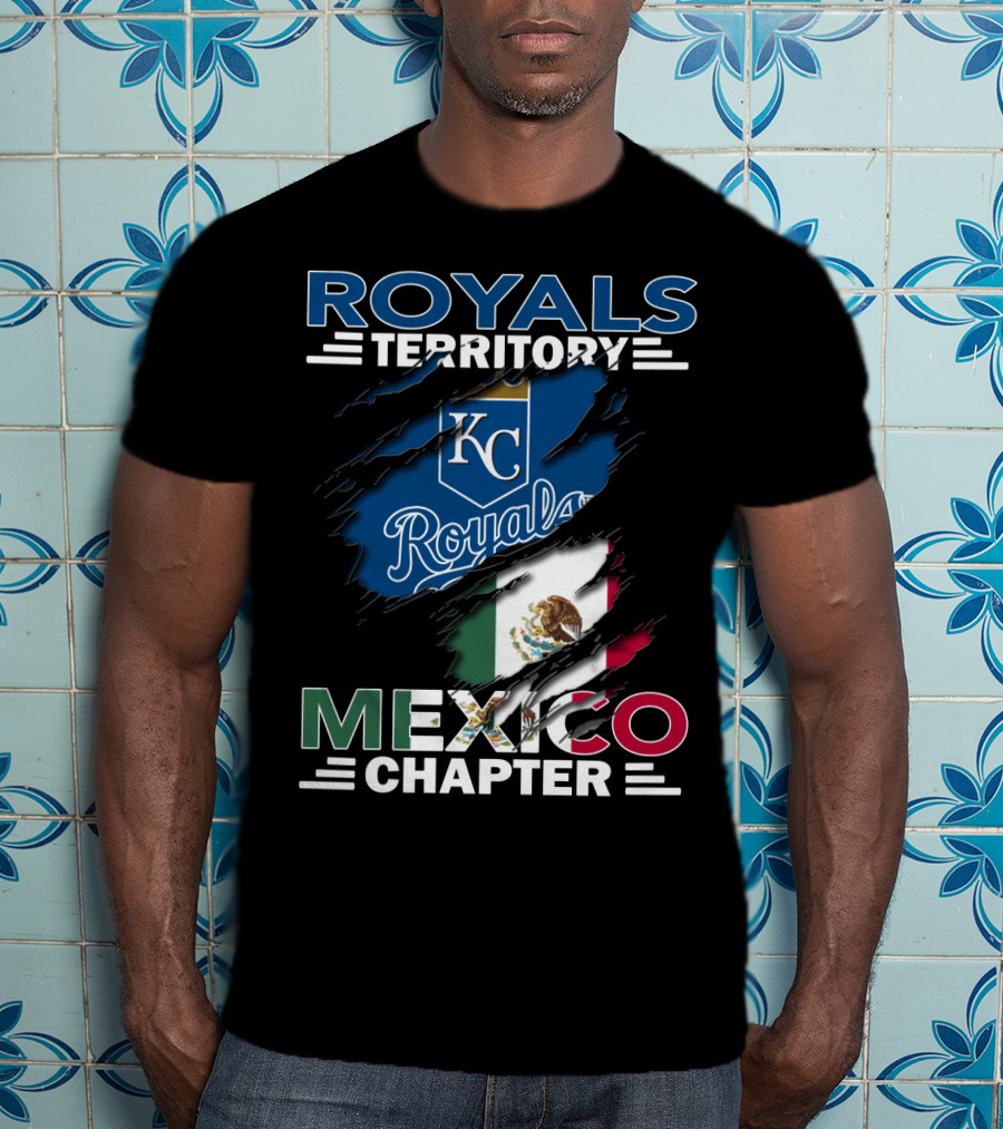 Royals Territory KC Mexico Chapter Flag T-Shirt