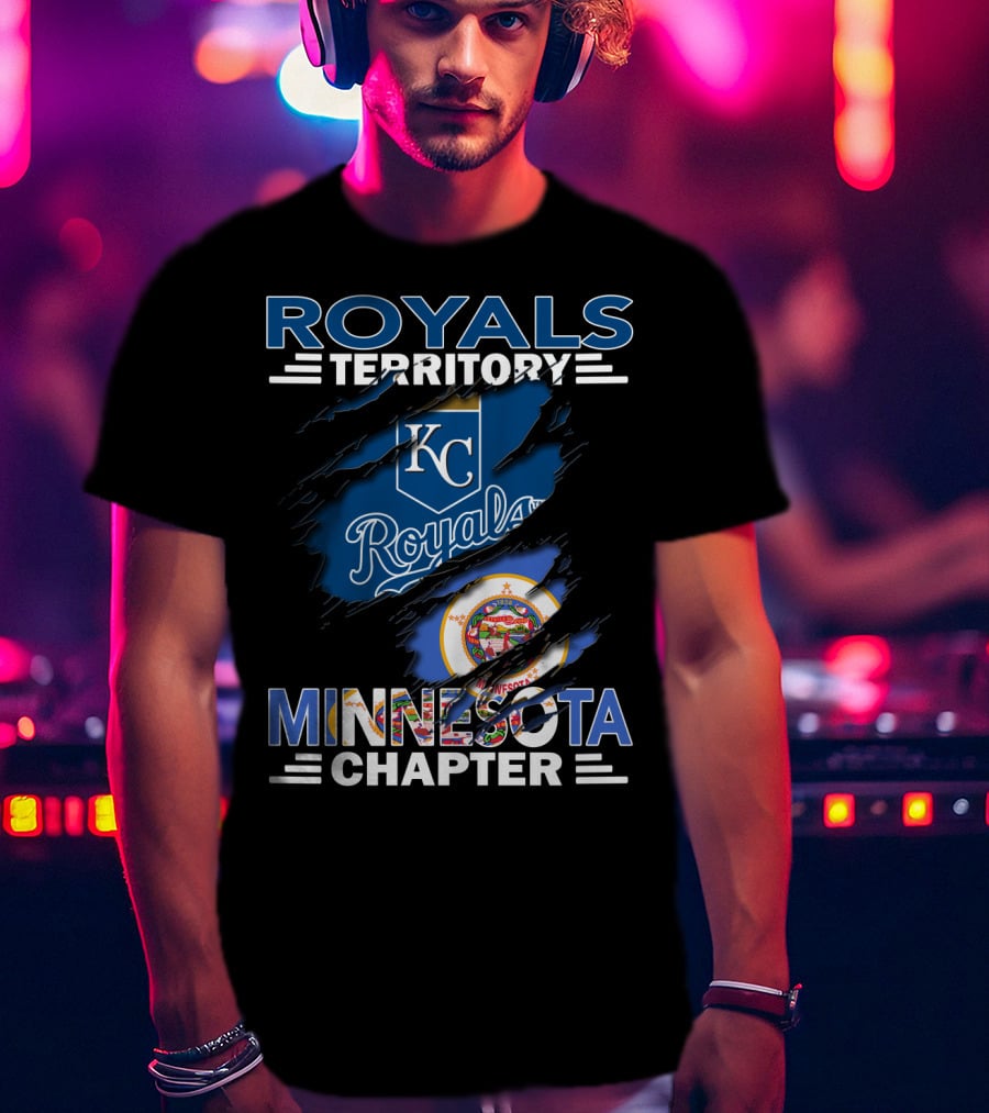Royals Territory KC Royals Minnesota Chapter State Seal T-Shirt