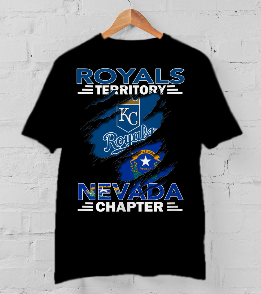 Royals Territory KC Nevada Chapter Battle Born Flag T-Shirt
