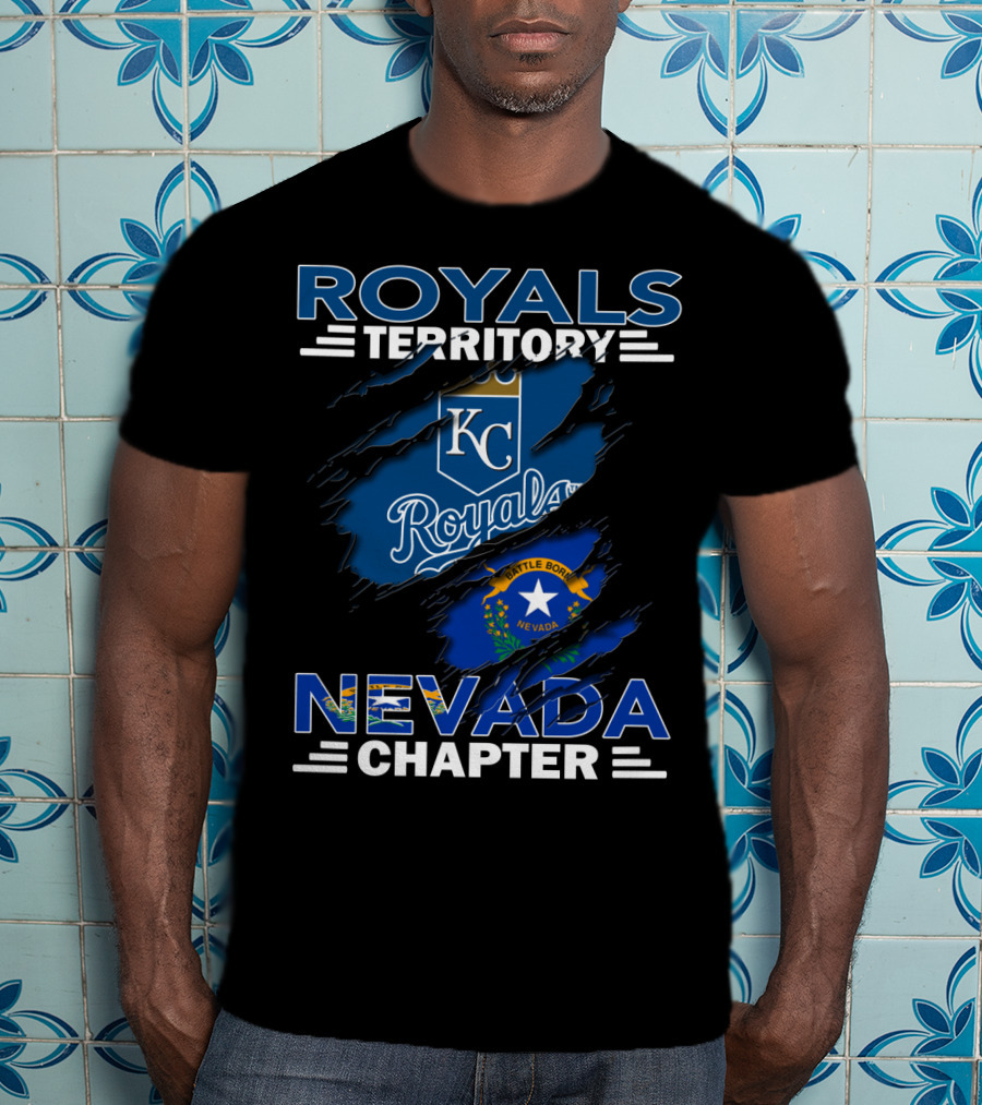 Royals Territory KC Nevada Chapter Battle Born Flag T-Shirt