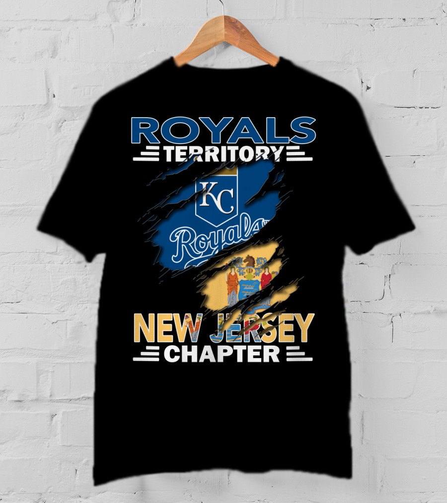 Royals Territory KC Logo New Jersey Chapter T-Shirt