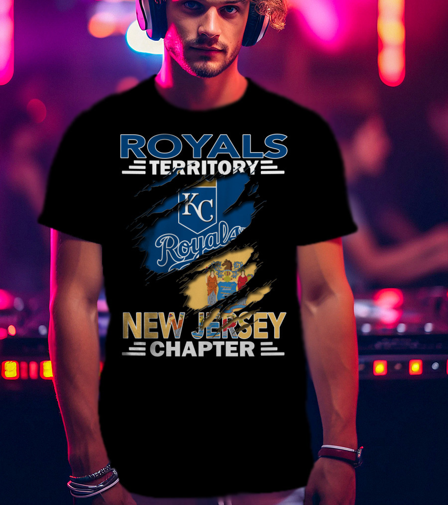 Royals Territory KC Logo New Jersey Chapter T-Shirt