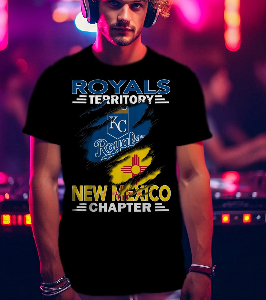 Royals Territory New Mexico Chapter Kansas City Royals Logo Zia Sun T-Shirt