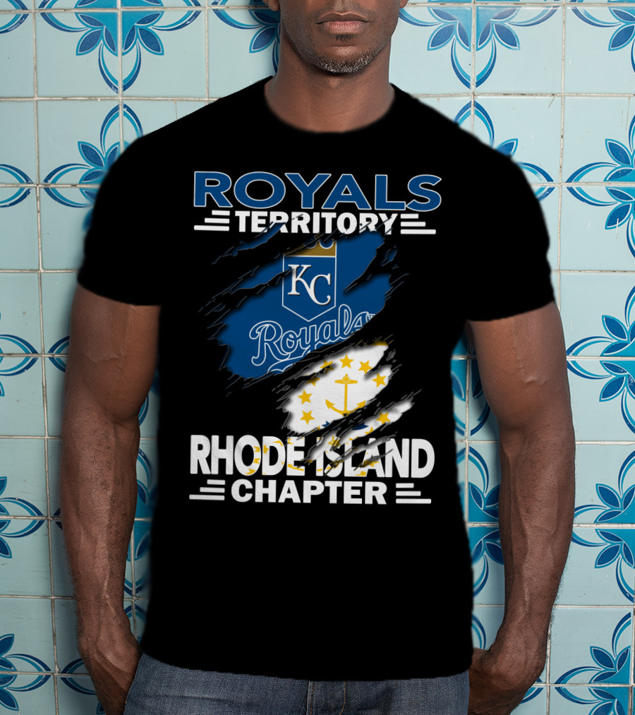 Royals Territory KC Rhode Island Chapter Anchor Stars T-Shirt