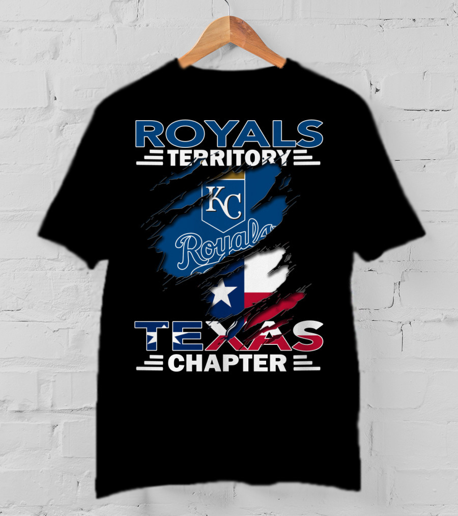 Royals Territory Texas Chapter KC Royals Texas Flag T-Shirt