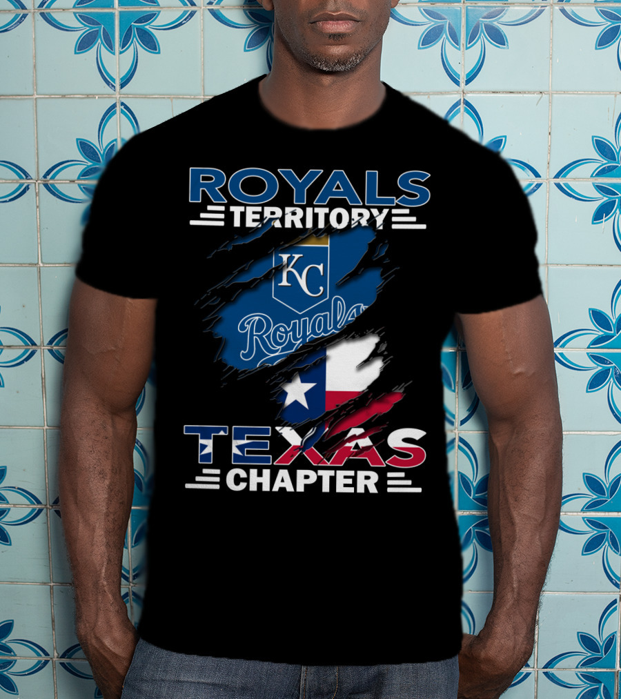 Royals Territory Texas Chapter KC Royals Texas Flag T-Shirt