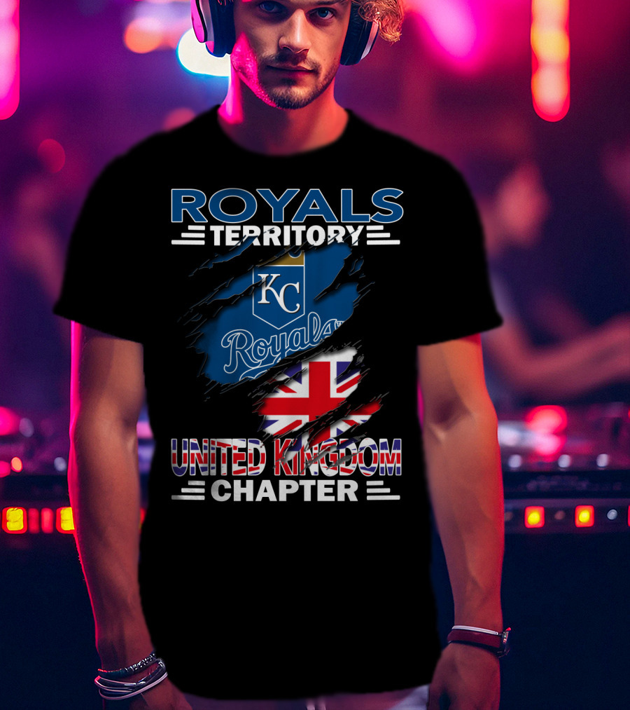 Royals Territory KC United Kingdom Chapter Union Jack T-Shirt