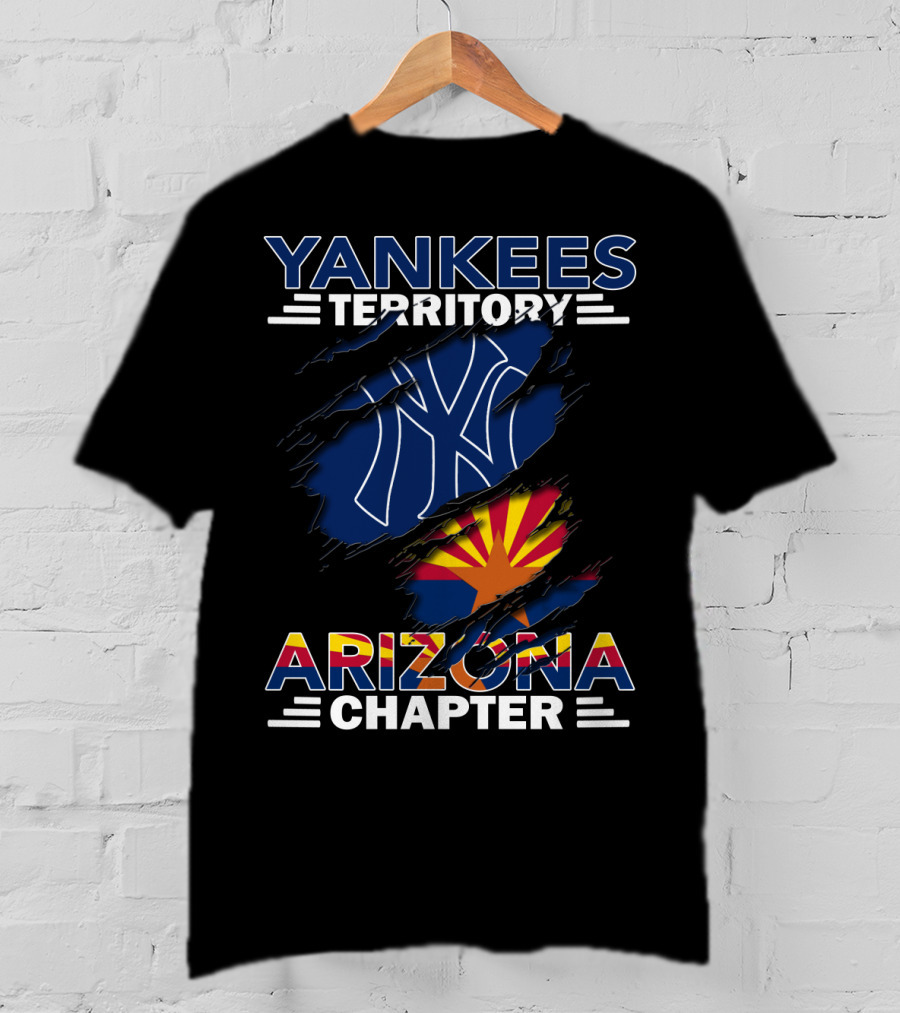 Yankees Territory Arizona Chapter Yankees Logo And Arizona Flag T-Shirt