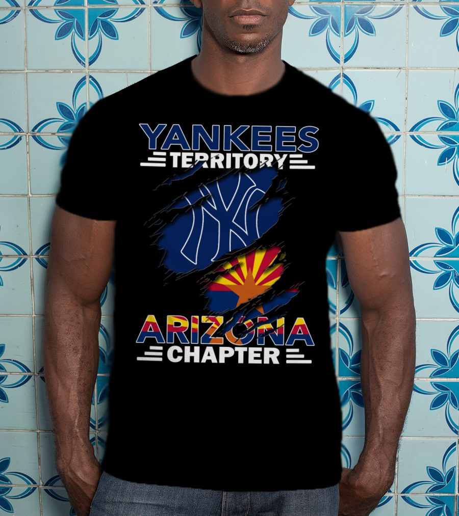 Yankees Territory Arizona Chapter Yankees Logo And Arizona Flag T-Shirt