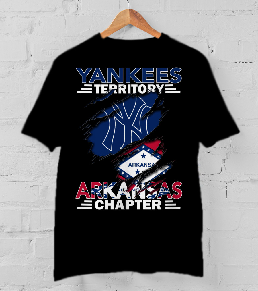 Yankees Territory Arkansas Chapter Logo And State Flag T-Shirt