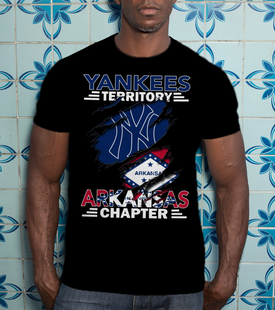 Yankees Territory Arkansas Chapter Logo And State Flag T-Shirt
