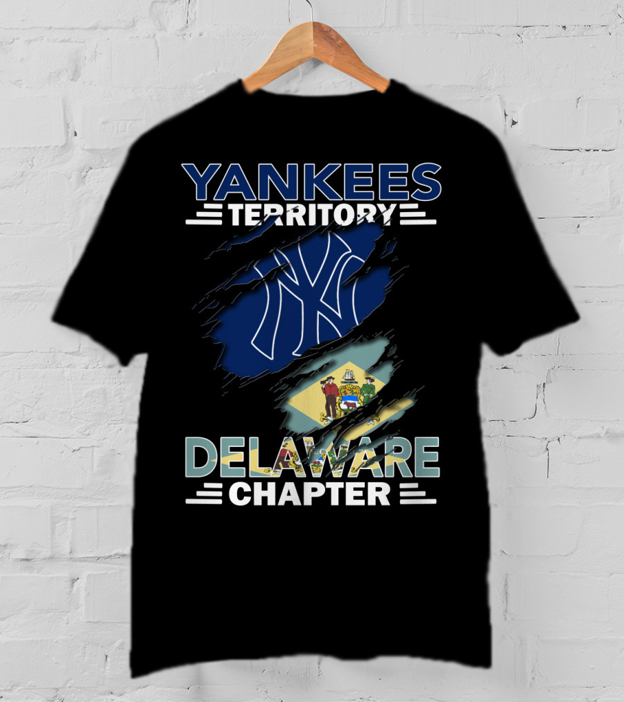 Yankees Territory Delaware Chapter NY Logo Flag T-Shirt