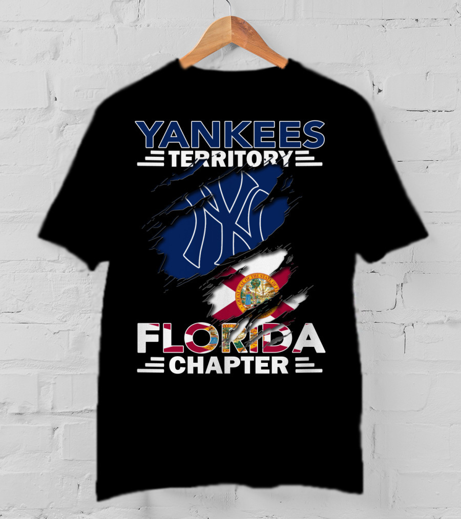 Yankees Territory Florida Chapter NY Logo State Flag Influence T-Shirt