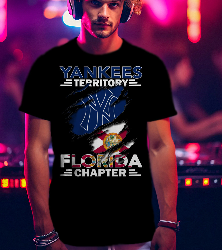 Yankees Territory Florida Chapter NY Logo State Flag Influence T-Shirt