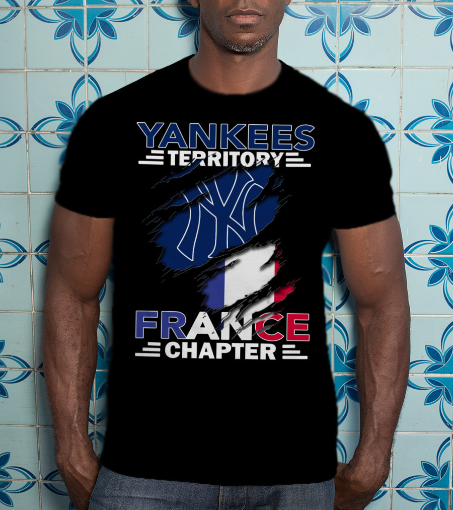 Yankees Territory France Chapter NY Flag T-Shirt