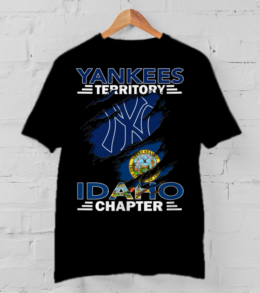 Yankees Territory Idaho Chapter With Great Seal Of Idaho T-Shirt