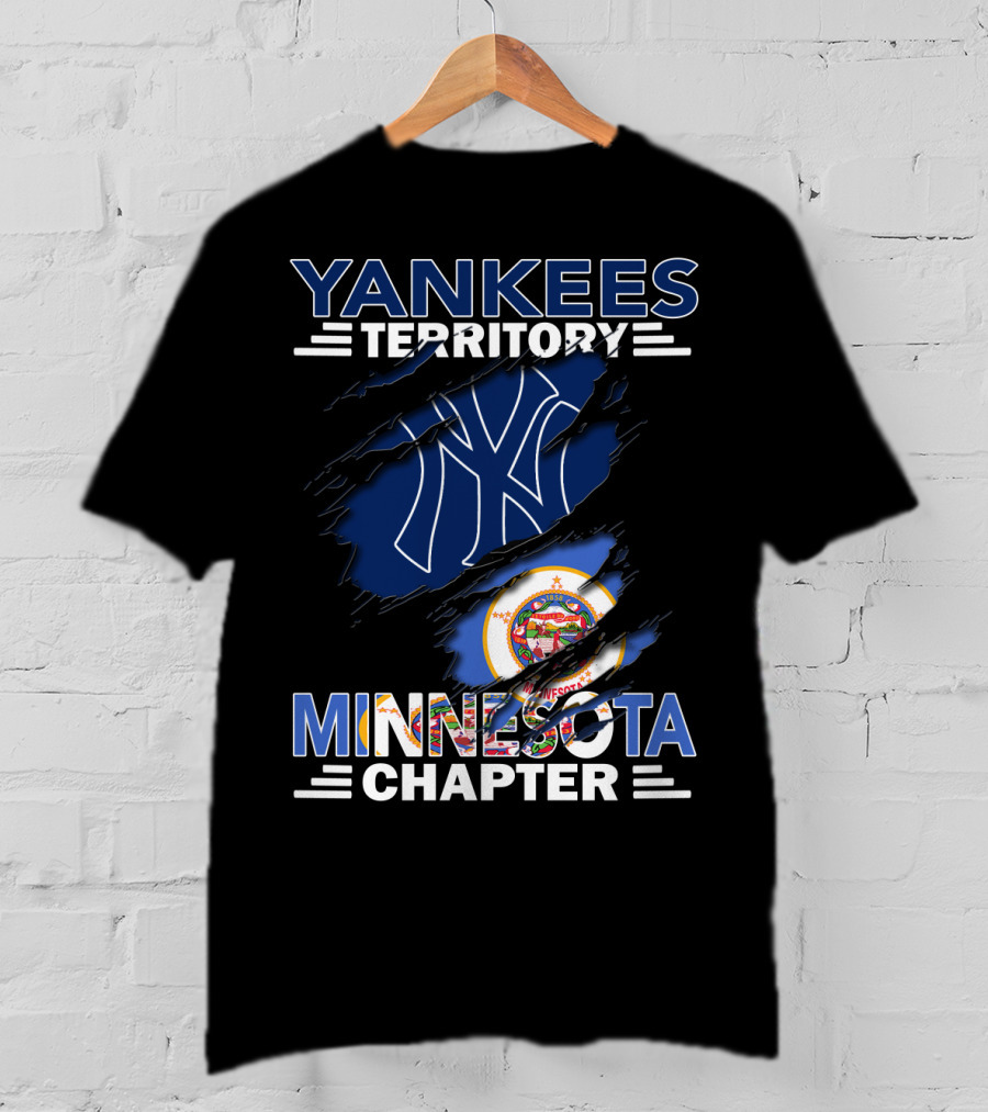 Yankees Territory Minnesota Chapter NY Logo State Seal T-Shirt