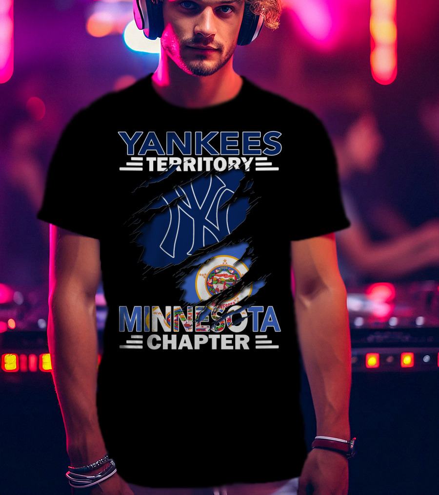 Yankees Territory Minnesota Chapter NY Logo State Seal T-Shirt