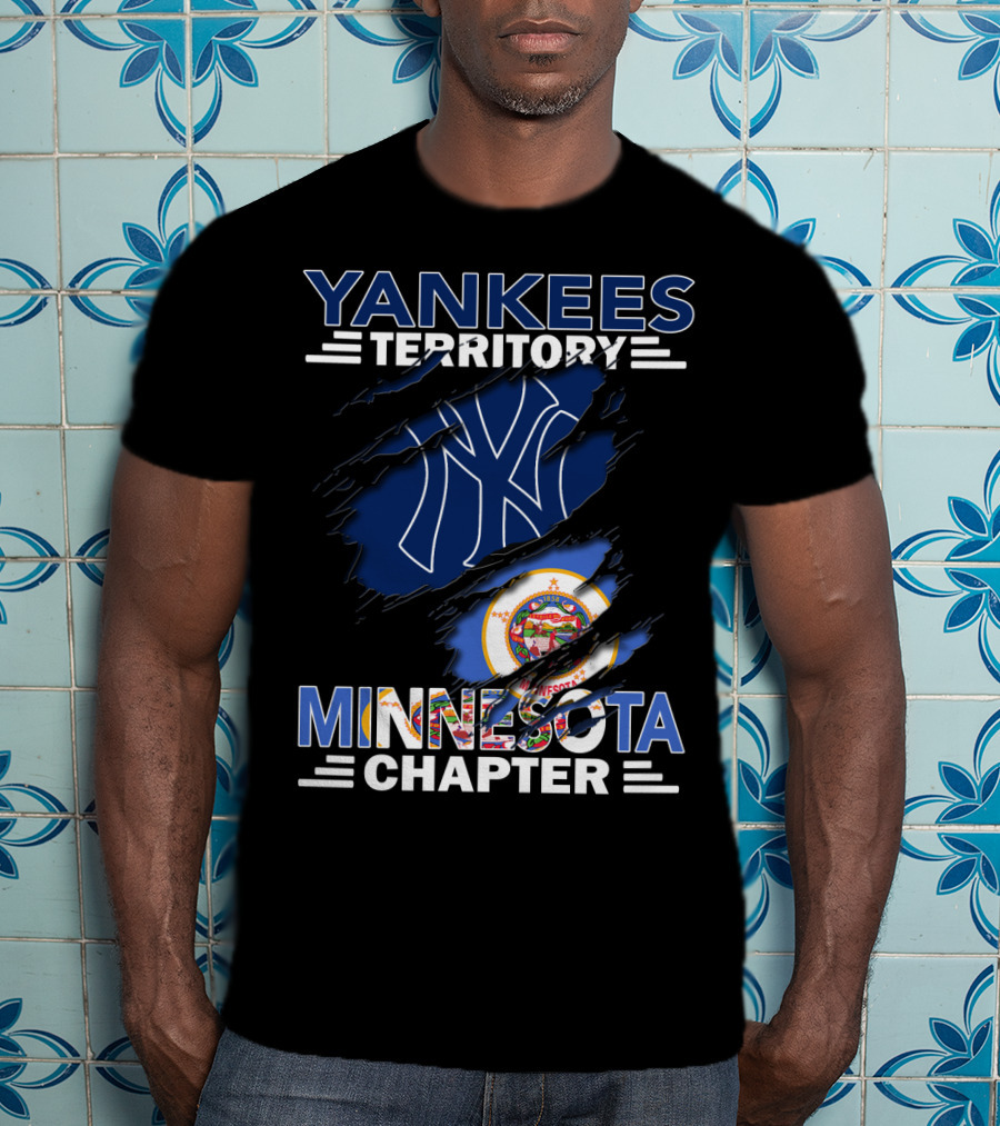 Yankees Territory Minnesota Chapter NY Logo State Seal T-Shirt