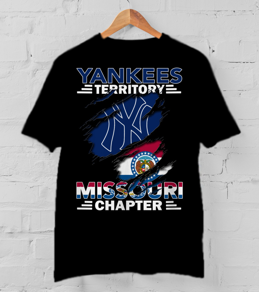 Yankees Territory Missouri Chapter Logo With Flag Elements T-Shirt