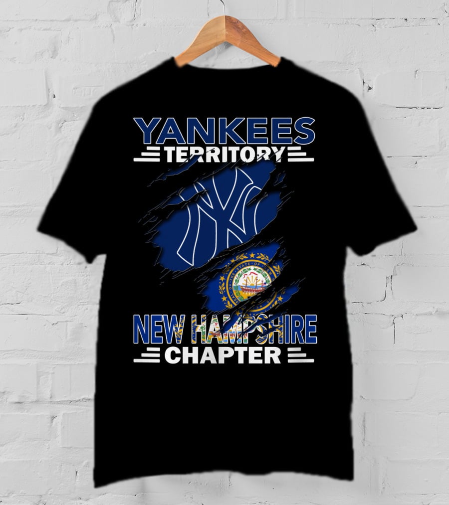 Yankees Territory New Hampshire Chapter Yankees Logo State Seal T-Shirt